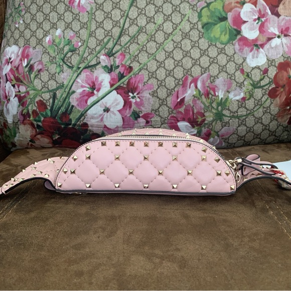 Valentino Rockstud Spike Quilted Leather Beltbag - Picture 13 of 16